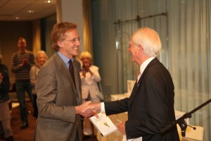 Piet Borst en Robbert Dijkgraaf, fotograaf: David Borst